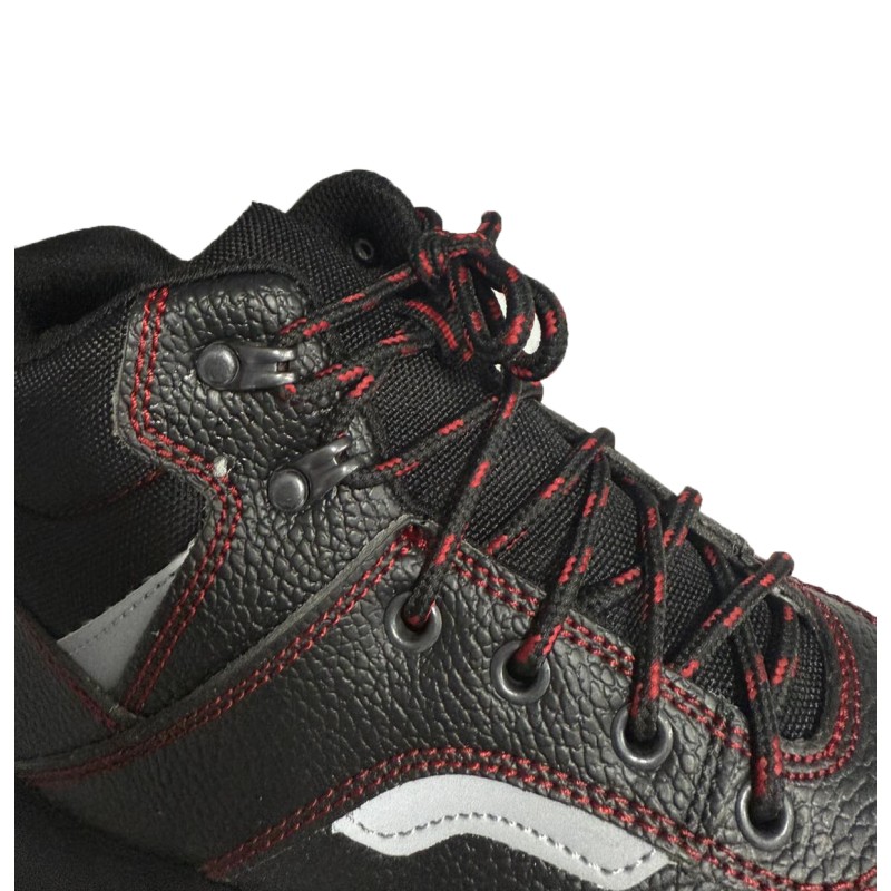 Μποτάκι εργασίας ασφαλείας αντιολισθητικό S3 και oil resistant μαύρο-κόκκινο