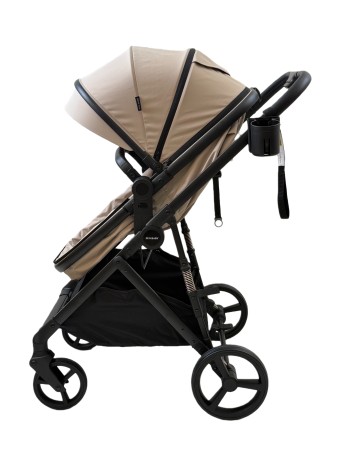 3 σε 1 αναδιπλούμενο πολυκαρότσι μωρού Fun Baby Star με κάθισμα αυτοκινήτου που κουμπώνει στο σκελετό κάθισμα που μετατρέπεται σε καλαθούνα 0+ μπεζ