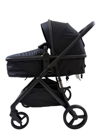 3 σε 1 αναδιπλούμενο πολυκαρότσι μωρού Fun Baby Star με κάθισμα αυτοκινήτου που κουμπώνει στο σκελετό κάθισμα που μετατρέπεται σε καλαθούνα 0+ μαύρο