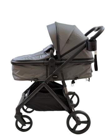 3 σε 1 αναδιπλούμενο πολυκαρότσι μωρού Fun Baby Star με κάθισμα αυτοκινήτου που κουμπώνει στο σκελετό κάθισμα που μετατρέπεται σε καλαθούνα 0 γκρι