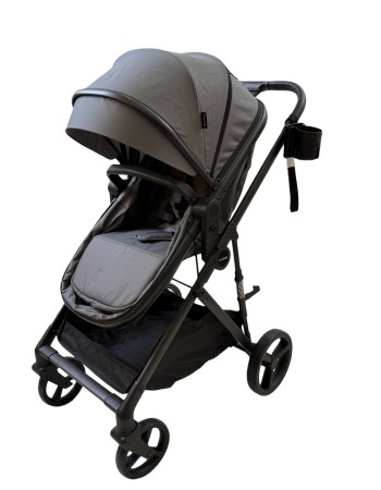 3 σε 1 αναδιπλούμενο πολυκαρότσι μωρού Fun Baby Star με κάθισμα αυτοκινήτου που κουμπώνει στο σκελετό κάθισμα που μετατρέπεται σε καλαθούνα 0 γκρι