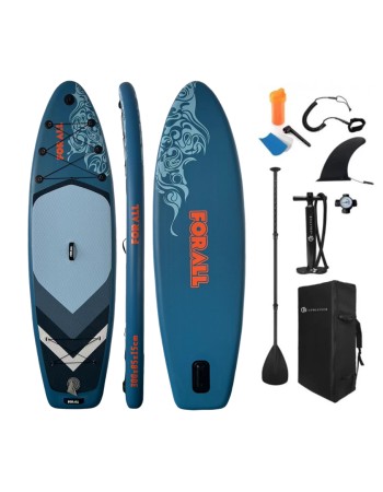 Φουσκωτή Σανίδα Sup Ocean Wave 10' με κουπί αξεσουάρ και σακίδιο μεταφοράς με μήκος 3.05m