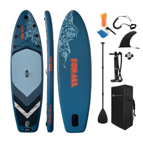 Φουσκωτή Σανίδα Sup Ocean Wave 10' με κουπί αξεσουάρ και σακίδιο μεταφοράς με μήκος 3.05m