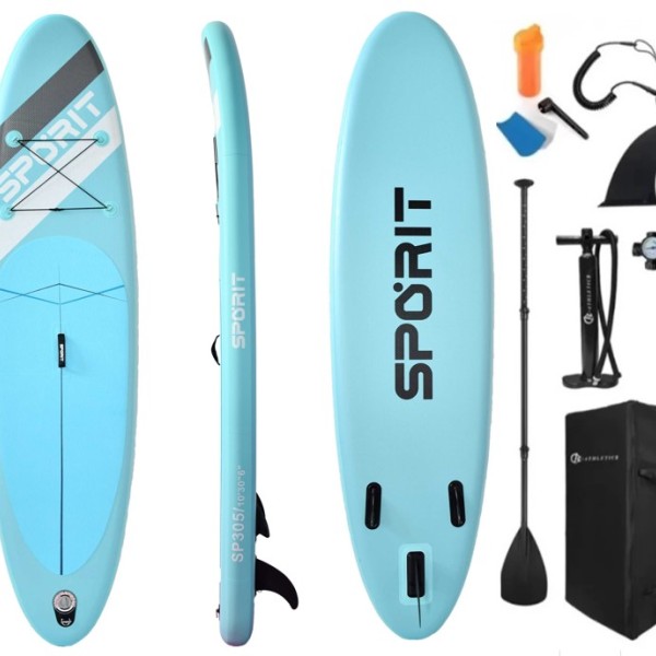Φουσκωτή Σανίδα Sup Sporit 10'' με κουπί αξεσουάρ και σακίδιο μεταφοράς με μήκος 3.05m