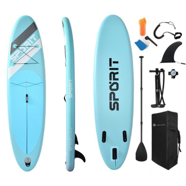 Φουσκωτή Σανίδα Sup Sporit 10'' με κουπί αξεσουάρ και σακίδιο μεταφοράς με μήκος 3.05m Φουσκωτή Σανίδα Sup Sporit 10'' με κουπί αξεσουάρ και σακίδιο μεταφοράς με μήκος 3.05m