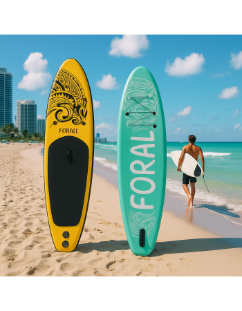 Φουσκωτή Σανίδα Sup Forall Light Blue 10.2'' με κουπί αξεσουάρ και σακίδιο μεταφοράς με μήκος 3.20m