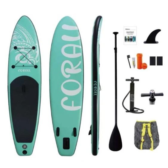 Φουσκωτή Σανίδα Sup Forall Blue 10.2'' με κουπί αξεσουάρ και σακίδιο μεταφοράς με μήκος 3.20m