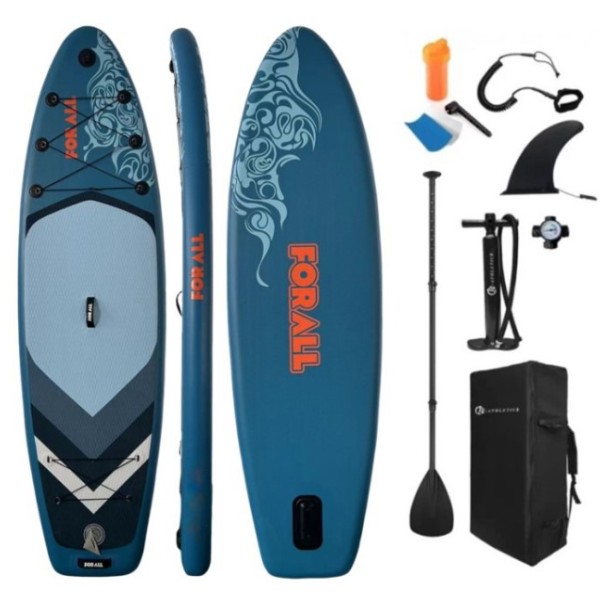 Φουσκωτή Σανίδα Sup Ocean Wave 10' με κουπί αξεσουάρ και σακίδιο μεταφοράς με μήκος 3.05m