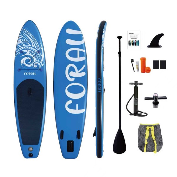 Φουσκωτή Σανίδα Sup Forall Blue 10.2'' με κουπί αξεσουάρ και σακίδιο μεταφοράς με μήκος 3.20m