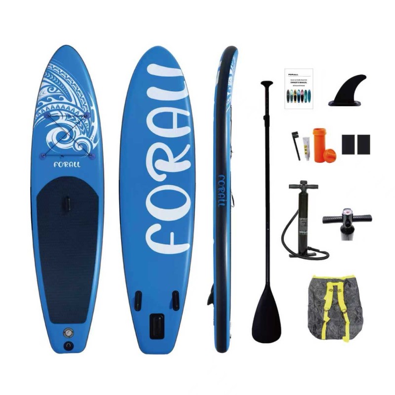 Φουσκωτή Σανίδα Sup Forall Blue 10.2'' με κουπί αξεσουάρ και σακίδιο μεταφοράς με μήκος 3.20m