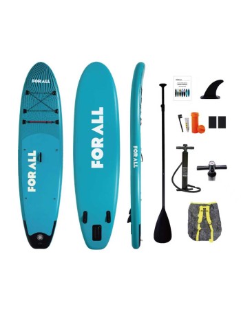 Φουσκωτή Σανίδα Sup Forall Light Blue 10.2'' με κουπί αξεσουάρ και σακίδιο μεταφοράς με μήκος 3.20m