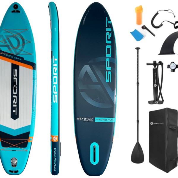 Φουσκωτή Σανίδα Sup Sporit 11.6'' με κουπί αξεσουάρ και σακίδιο μεταφοράς με μήκος 3.50m