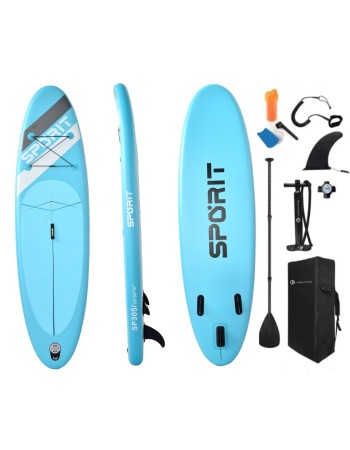 Φουσκωτή Σανίδα Sup Sporit 10'' με κουπί αξεσουάρ και σακίδιο μεταφοράς με μήκος 3.05m