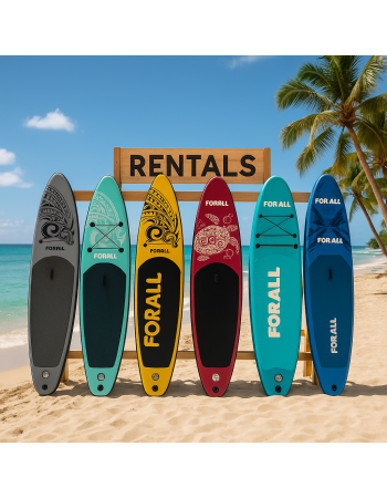 Φουσκωτή Σανίδα Sup Forall Light Blue 10.2'' με κουπί αξεσουάρ και σακίδιο μεταφοράς με μήκος 3.20m