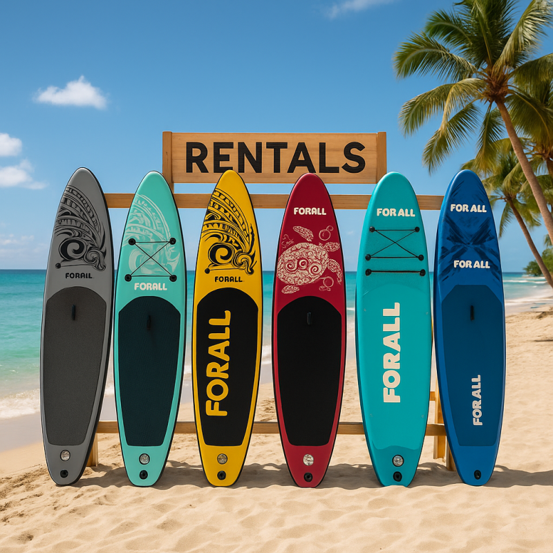 Φουσκωτή Σανίδα Sup Forall Light Blue 10.2'' με κουπί αξεσουάρ και σακίδιο μεταφοράς με μήκος 3.20m