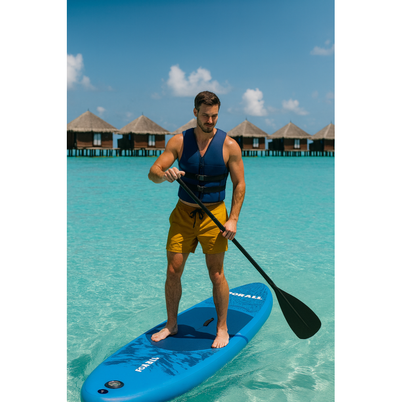 Φουσκωτή Σανίδα Sup Forall Light Blue 10.2'' με κουπί αξεσουάρ και σακίδιο μεταφοράς με μήκος 3.20m