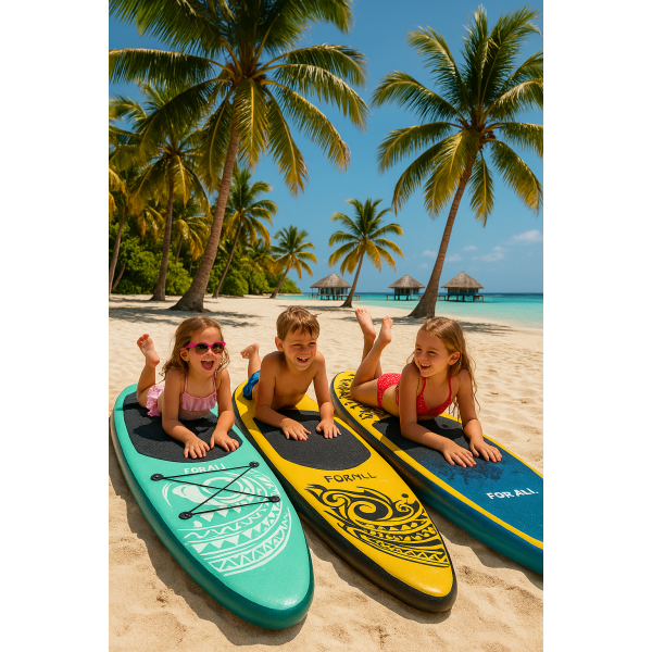Φουσκωτή Σανίδα Sup Forall Yellow 10.2'' με κουπί αξεσουάρ και σακίδιο μεταφοράς με μήκος 3.20m