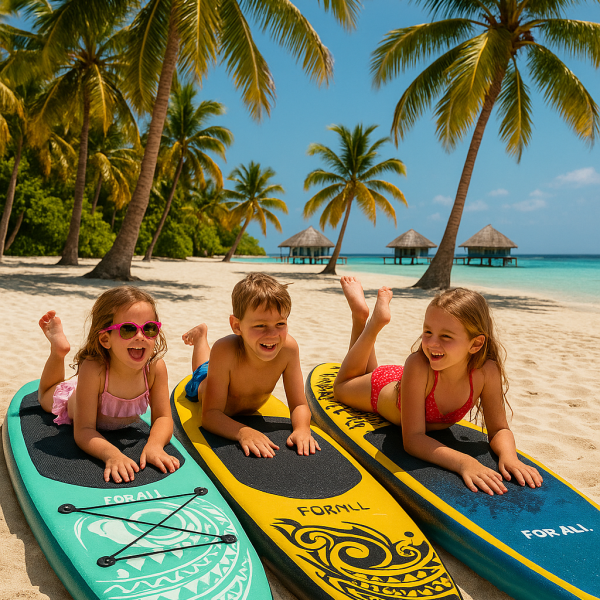 Φουσκωτή Σανίδα Sup Forall Yellow 10.2'' με κουπί αξεσουάρ και σακίδιο μεταφοράς με μήκος 3.20m