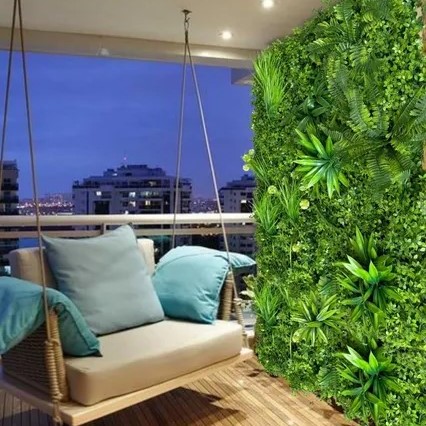 Συνθετικό Πάνελ Φυλλωσιάς Roma 50x50cm εξωτερικού και εσωτερικού χώρου απο συνθετικό υλικό