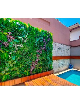 Συνθετικό Πάνελ Φυλλωσιάς Γενεύη 50x50cm εξωτερικού και εσωτερικού χώρου απο συνθετικό υλικό