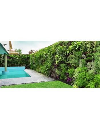 Συνθετικό Πάνελ Φυλλωσιάς Γενεύη 50x50cm εξωτερικού και εσωτερικού χώρου απο συνθετικό υλικό