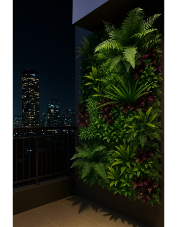 Συνθετικό Πάνελ Φυλλωσιάς Roma 50x50cm εξωτερικού και εσωτερικού χώρου απο συνθετικό υλικό