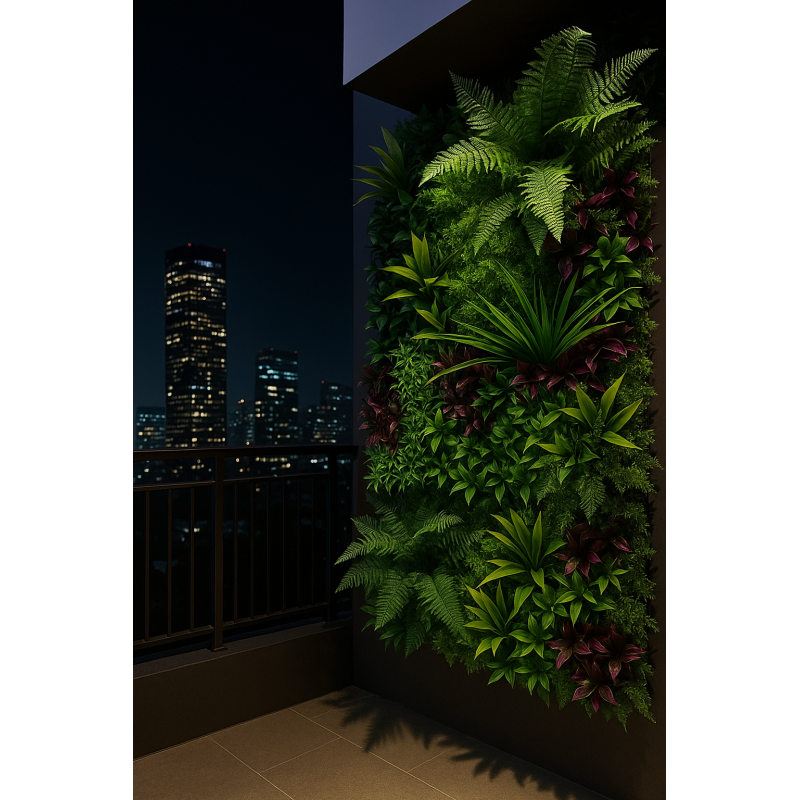 Συνθετικό Πάνελ Φυλλωσιάς Roma 50x50cm εξωτερικού και εσωτερικού χώρου απο συνθετικό υλικό