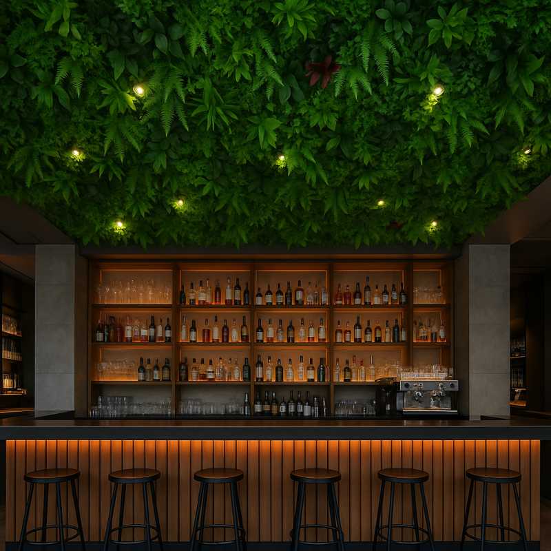 Συνθετικό Πάνελ Φυλλωσιάς Νάπολη 50x50cm εξωτερικού και εσωτερικού χώρου απο συνθετικό υλικό