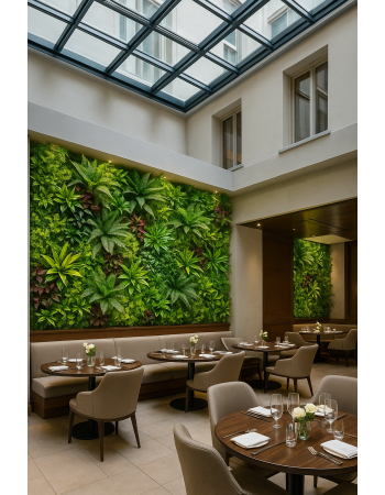 Συνθετικό Πάνελ Φυλλωσιάς Sicilia 50x50cm εξωτερικού και εσωτερικού χώρου απο συνθετικό υλικό