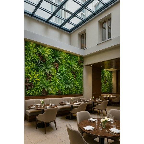 Συνθετικό Πάνελ Φυλλωσιάς Sicilia 50x50cm εξωτερικού και εσωτερικού χώρου απο συνθετικό υλικό