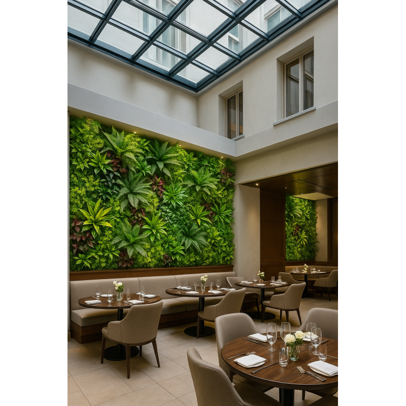 Συνθετικό Πάνελ Φυλλωσιάς Sicilia 50x50cm εξωτερικού και εσωτερικού χώρου απο συνθετικό υλικό