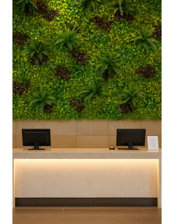 Συνθετικό Πάνελ Φυλλωσιάς Sicilia 50x50cm εξωτερικού και εσωτερικού χώρου απο συνθετικό υλικό