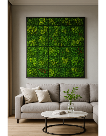 Συνθετικό Πάνελ Φυλλωσιάς Βέρνη 50x50cm εξωτερικού και εσωτερικού χώρου απο συνθετικό υλικό