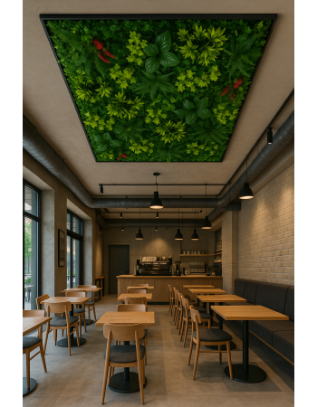 Συνθετικό Πάνελ Φυλλωσιάς Βέρνη 50x50cm εξωτερικού και εσωτερικού χώρου απο συνθετικό υλικό