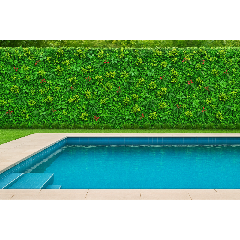 Συνθετικό Πάνελ Φυλλωσιάς Βέρνη 50x50cm εξωτερικού και εσωτερικού χώρου απο συνθετικό υλικό