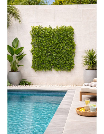 Συνθετικό Πάνελ Φυλλωσιάς  Milan 50x50cm εξωτερικού και εσωτερικού χώρου απο συνθετικό υλικό