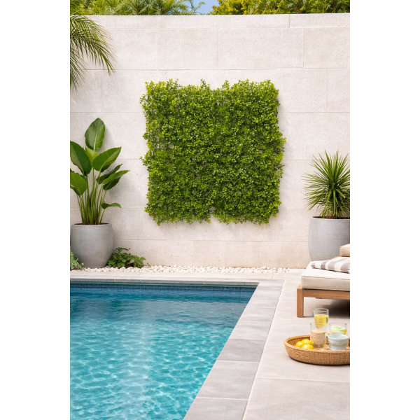 Συνθετικό Πάνελ Φυλλωσιάς  Milan 50x50cm εξωτερικού και εσωτερικού χώρου απο συνθετικό υλικό