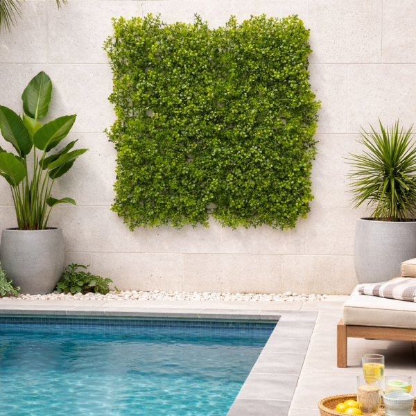 Συνθετικό Πάνελ Φυλλωσιάς  Milan 50x50cm εξωτερικού και εσωτερικού χώρου απο συνθετικό υλικό