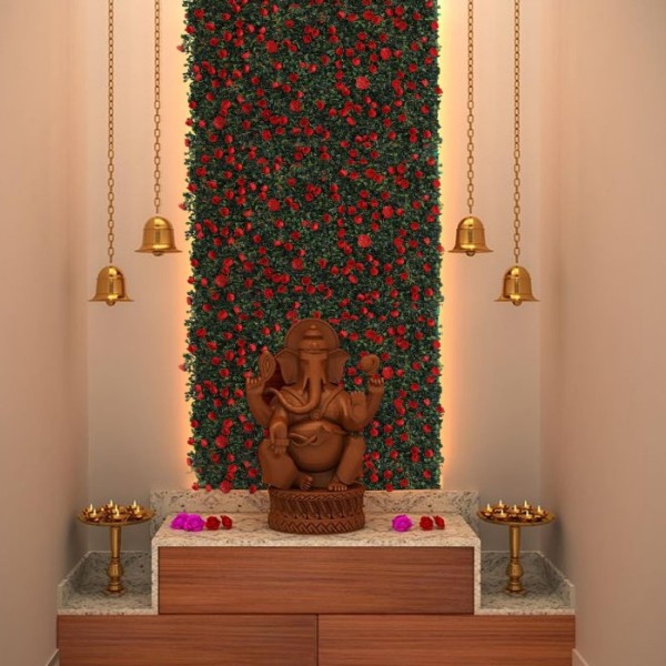 Συνθετικό Πάνελ Φυλλωσιάς Ικαρία 60x40cm εξωτερικού και εσωτερικού χώρου απο συνθετικό υλικό