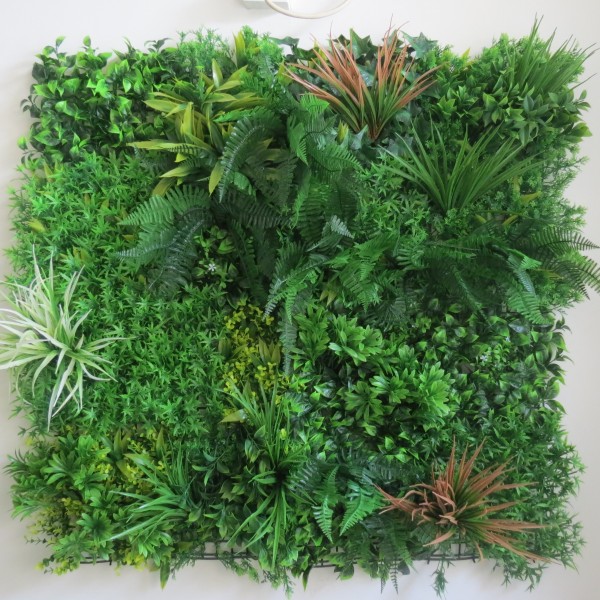 Συνθετικό Πάνελ Φυλλωσιάς Πάρος 100x100cm εξωτερικού και εσωτερικού χώρου απο συνθετικό υλικό