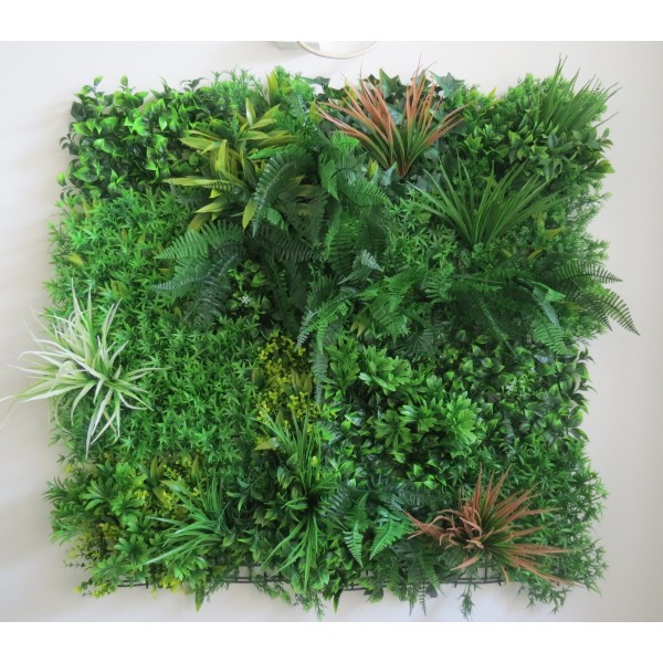 Συνθετικό Πάνελ Φυλλωσιάς Πάρος 100x100cm εξωτερικού και εσωτερικού χώρου απο συνθετικό υλικό