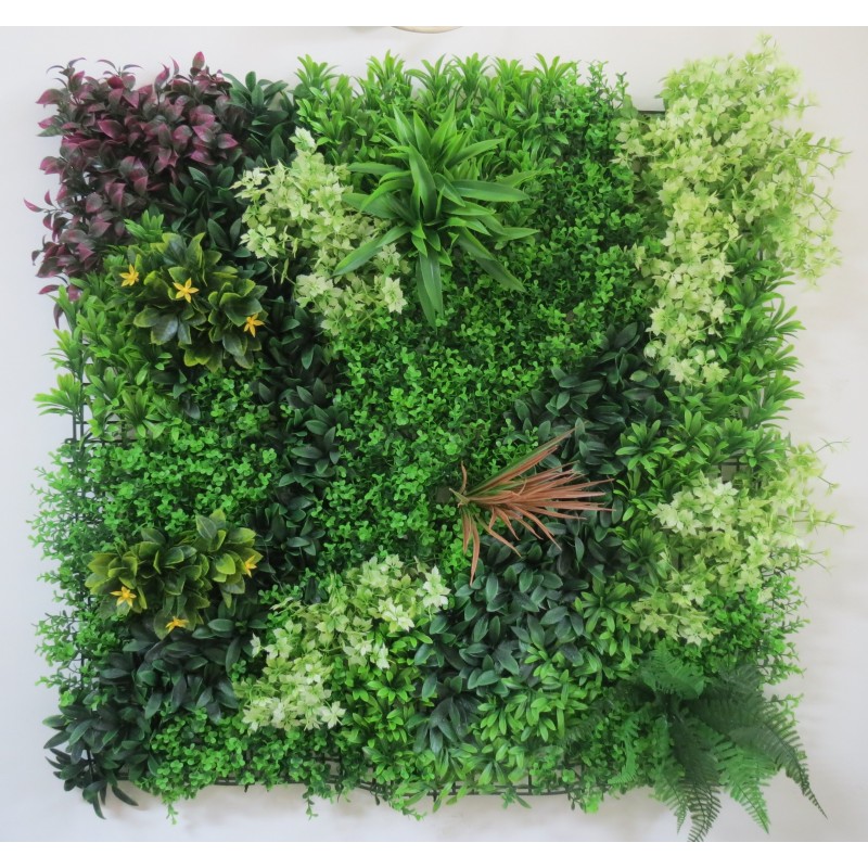 Συνθετικό Πάνελ Φυλλωσιάς Μύκονος 100x100cm εξωτερικού και εσωτερικού χώρου απο συνθετικό υλικό