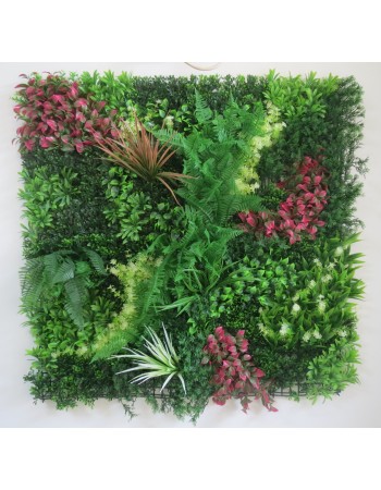 Συνθετικό Πάνελ Φυλλωσιάς Ρόδος 100x100cm εξωτερικού και εσωτερικού χώρου απο συνθετικό υλικό