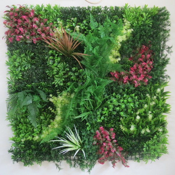 Συνθετικό Πάνελ Φυλλωσιάς Ρόδος 100x100cm εξωτερικού και εσωτερικού χώρου απο συνθετικό υλικό