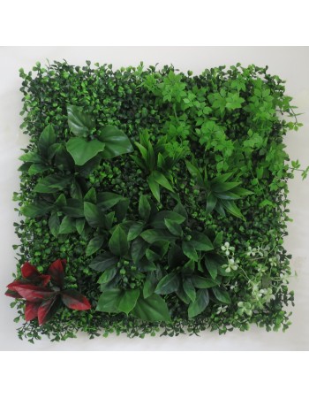 Συνθετικό Πάνελ Φυλλωσιάς Νάπολη 50x50cm εξωτερικού και εσωτερικού χώρου απο συνθετικό υλικό