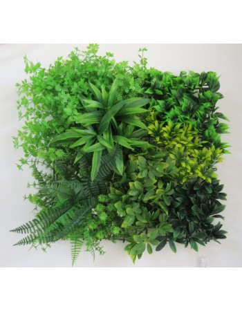 Συνθετικό Πάνελ Φυλλωσιάς Γενεύη 50x50cm εξωτερικού και εσωτερικού χώρου απο συνθετικό υλικό