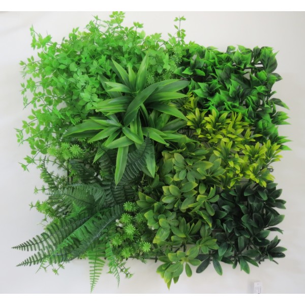 Συνθετικό Πάνελ Φυλλωσιάς Γενεύη 50x50cm εξωτερικού και εσωτερικού χώρου απο συνθετικό υλικό