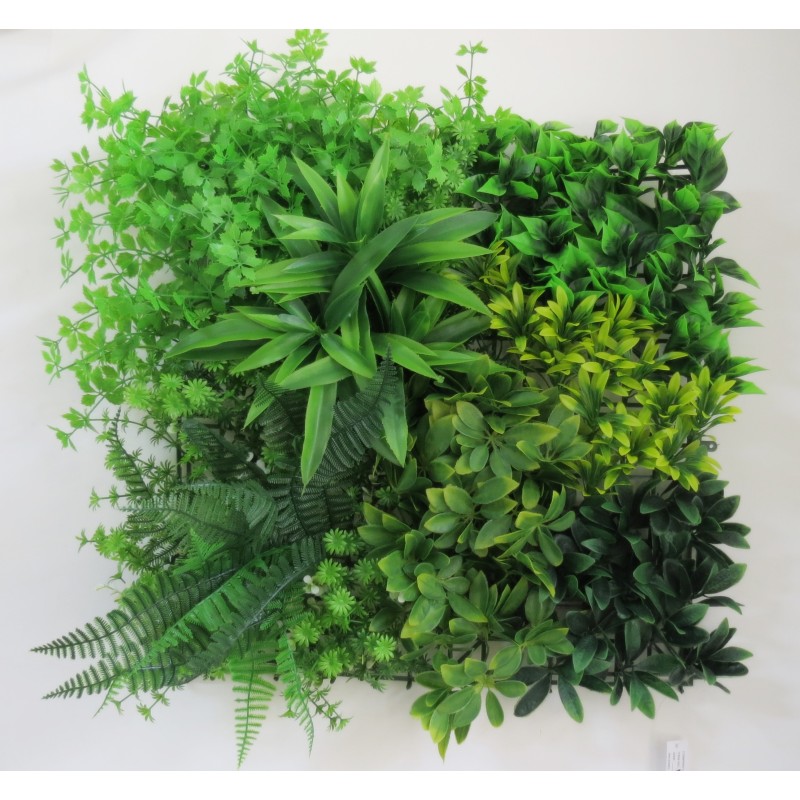 Συνθετικό Πάνελ Φυλλωσιάς Γενεύη 50x50cm εξωτερικού και εσωτερικού χώρου απο συνθετικό υλικό