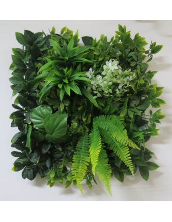 Συνθετικό Πάνελ Φυλλωσιάς Λωζάνη 50x50cm εξωτερικού και εσωτερικού χώρου απο συνθετικό υλικό