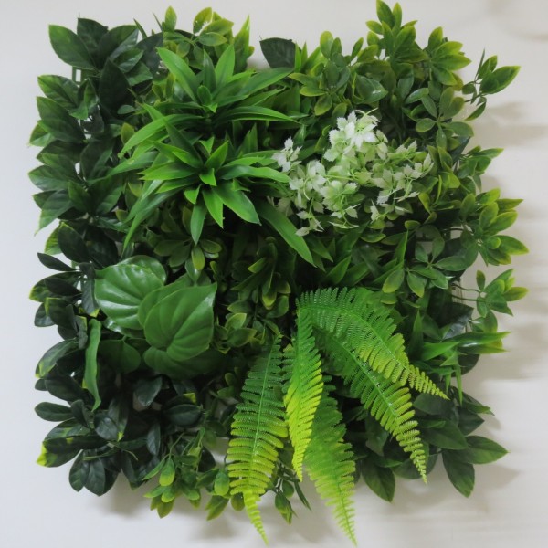 Συνθετικό Πάνελ Φυλλωσιάς Λωζάνη 50x50cm εξωτερικού και εσωτερικού χώρου απο συνθετικό υλικό